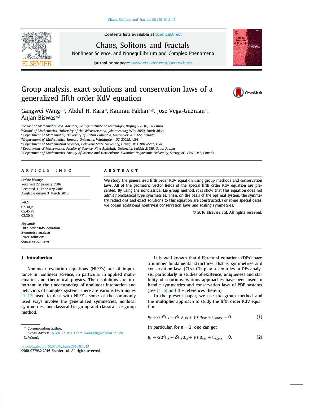 Group analysis, exact solutions and conservation laws of a generalized fifth order KdV equation