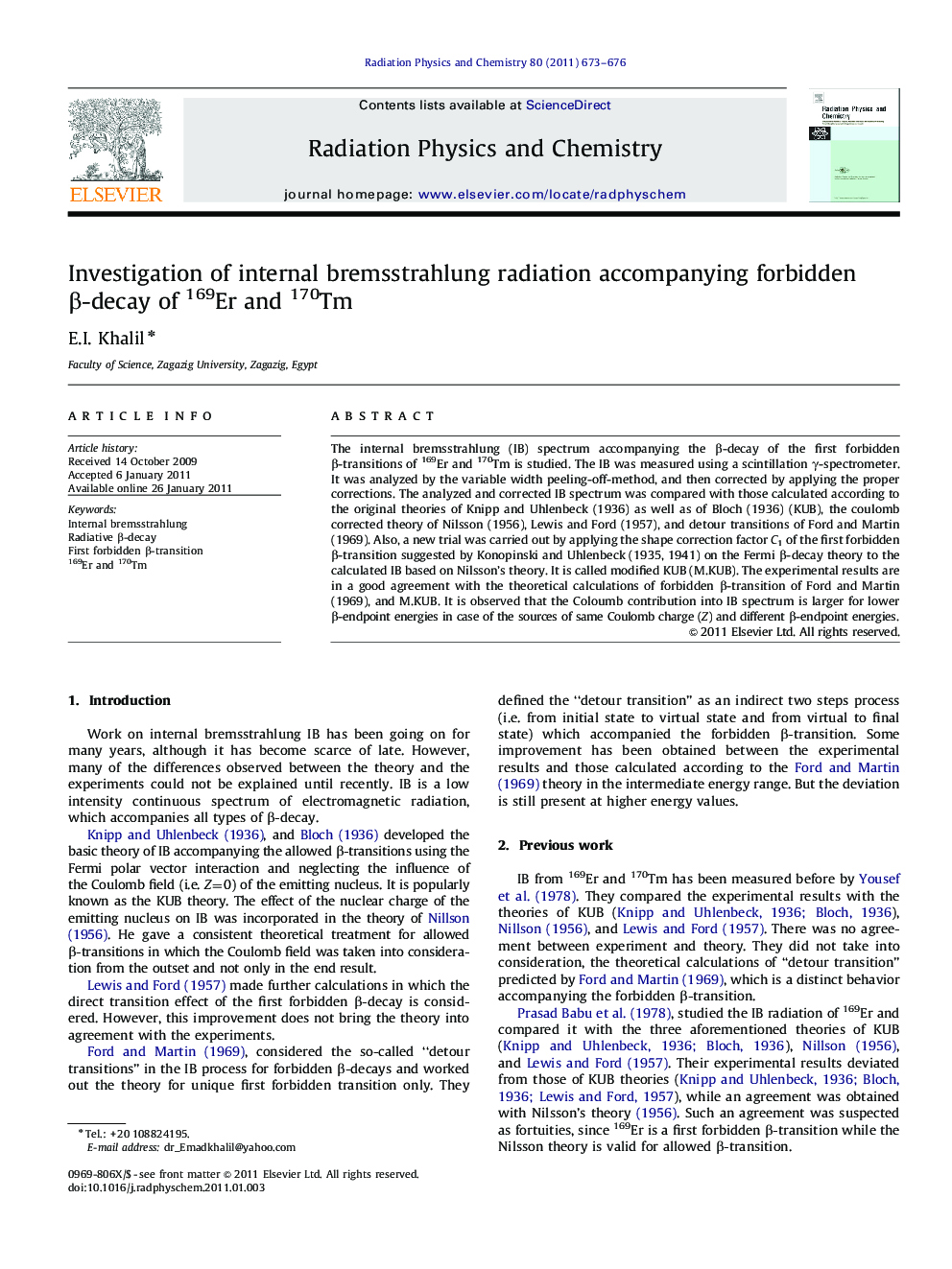 Investigation of internal bremsstrahlung radiation accompanying forbidden Î²-decay of 169Er and 170Tm