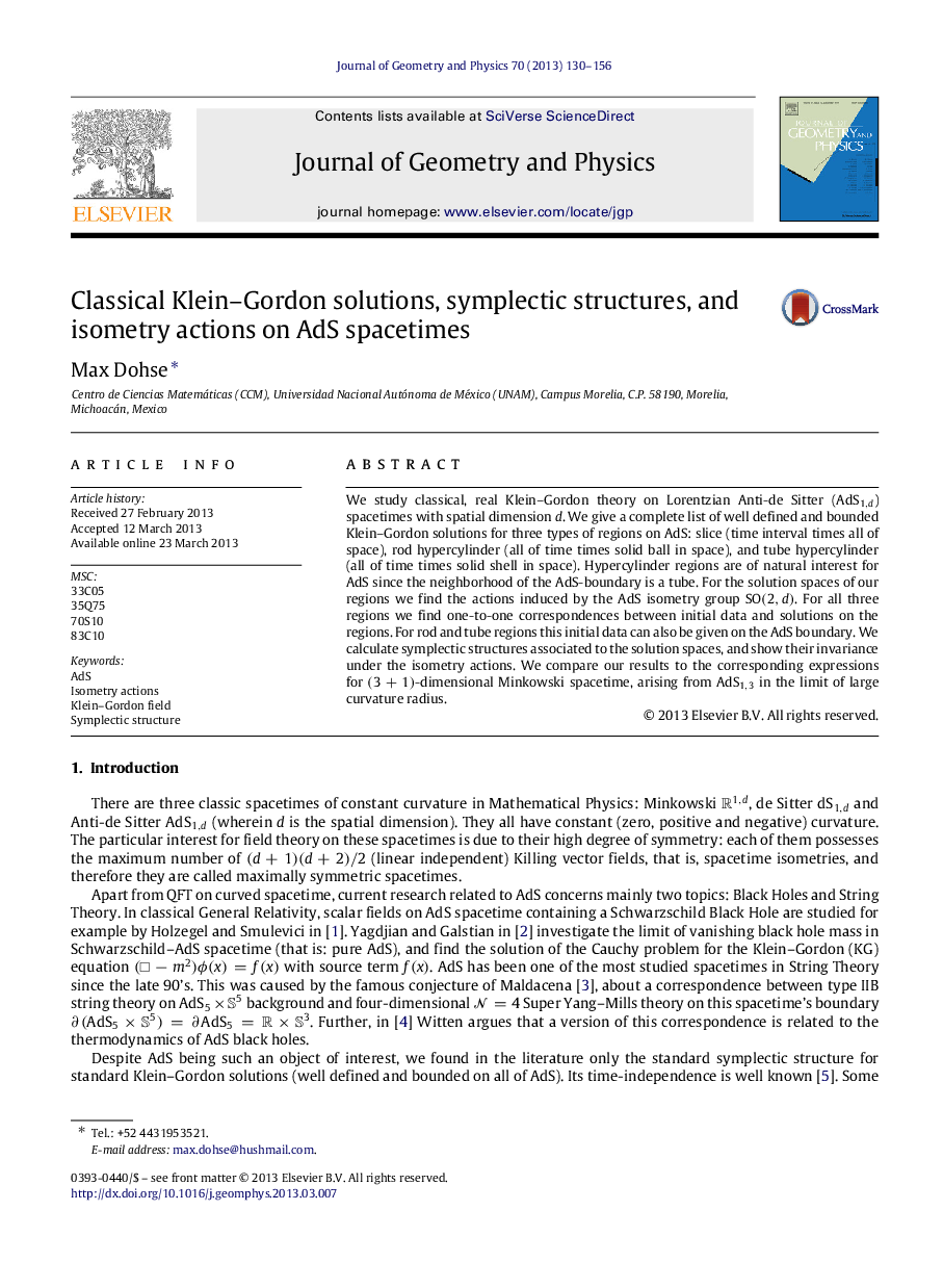 Classical Klein–Gordon solutions, symplectic structures, and isometry actions on AdS spacetimes