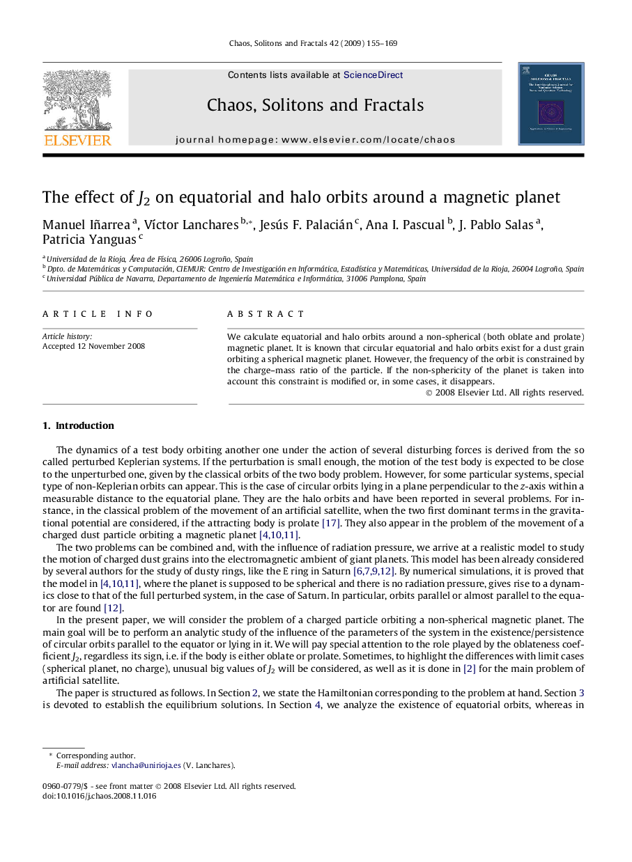The effect of J2 on equatorial and halo orbits around a magnetic planet