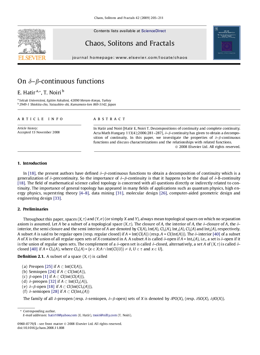 On δ–β-continuous functions
