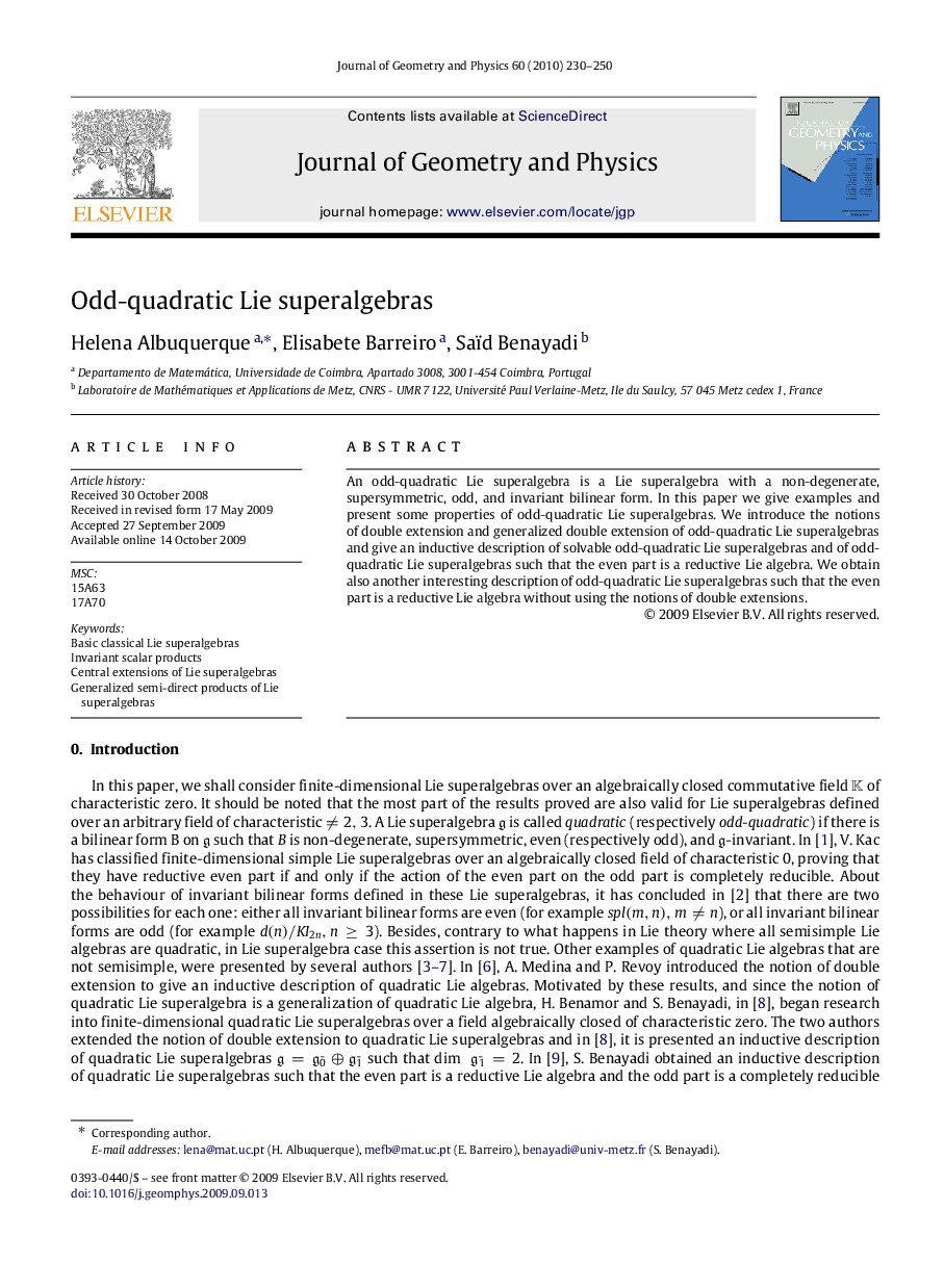 Odd-quadratic Lie superalgebras