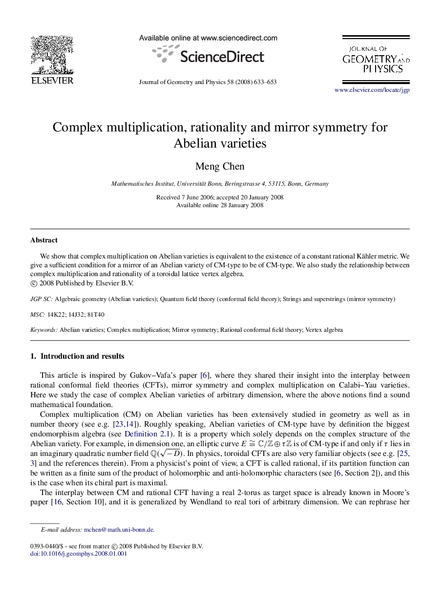 Complex multiplication, rationality and mirror symmetry for Abelian varieties