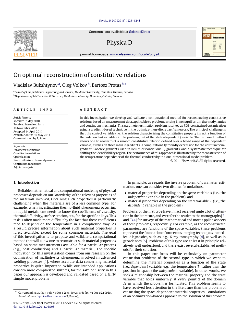 On optimal reconstruction of constitutive relations