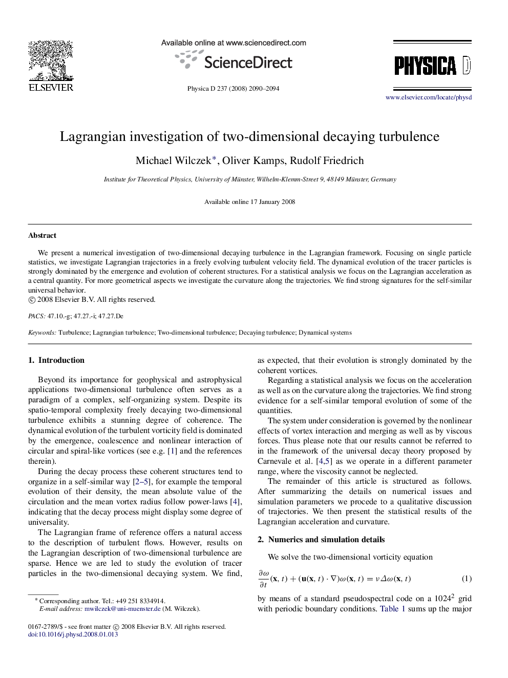 Lagrangian investigation of two-dimensional decaying turbulence