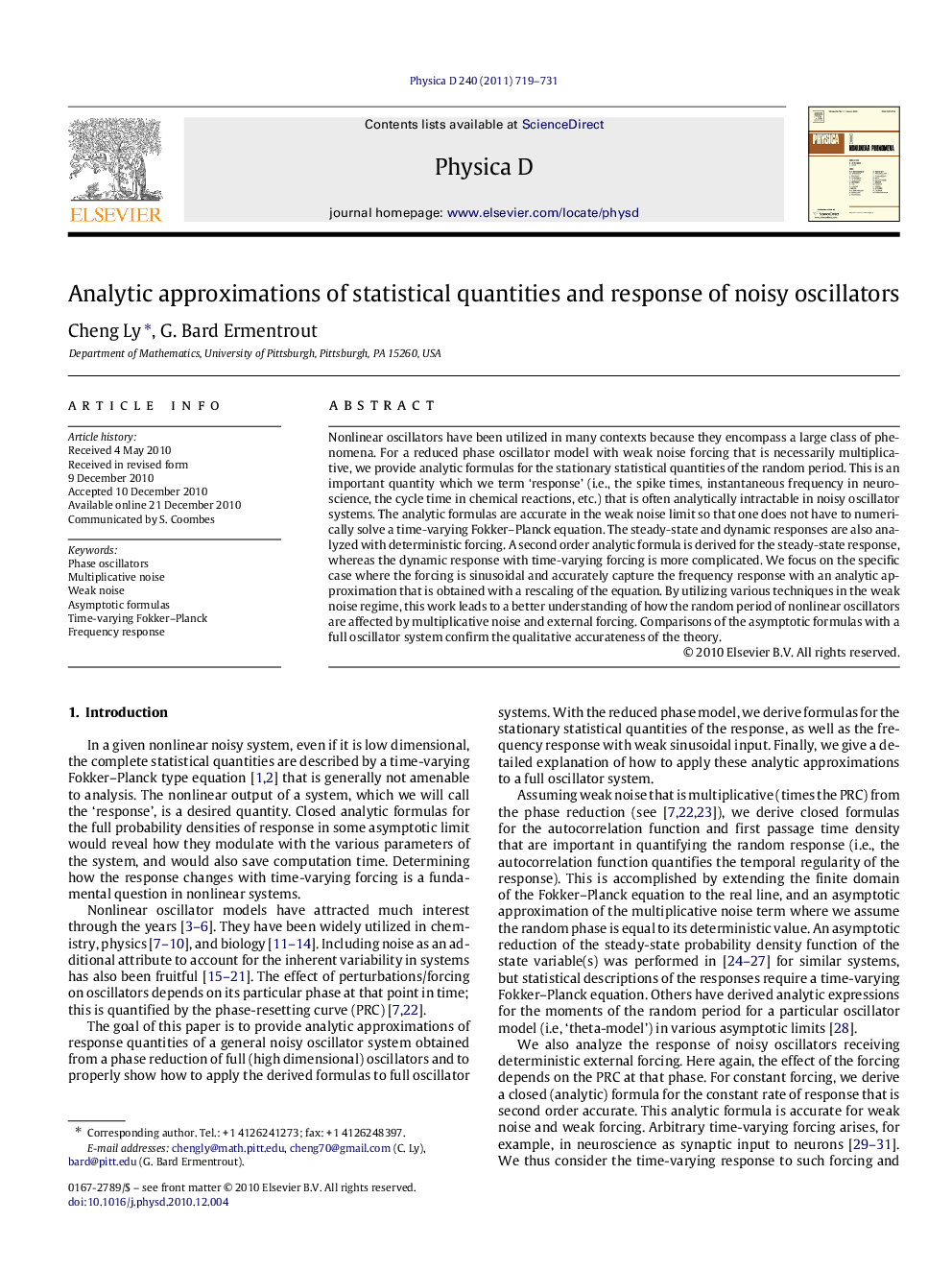 Analytic approximations of statistical quantities and response of noisy oscillators