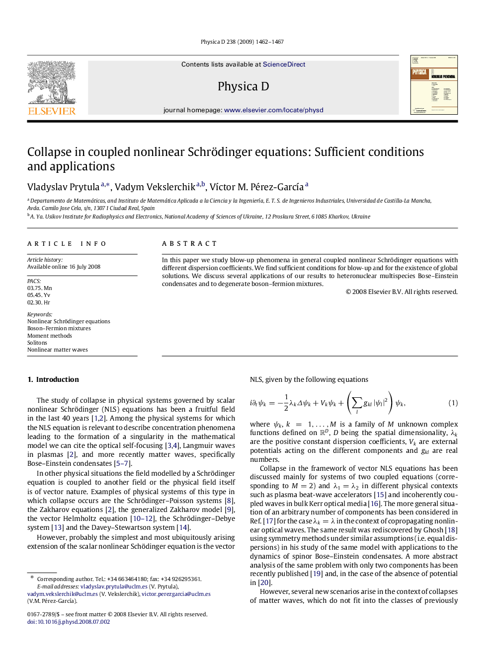 Collapse in coupled nonlinear Schrödinger equations: Sufficient conditions and applications