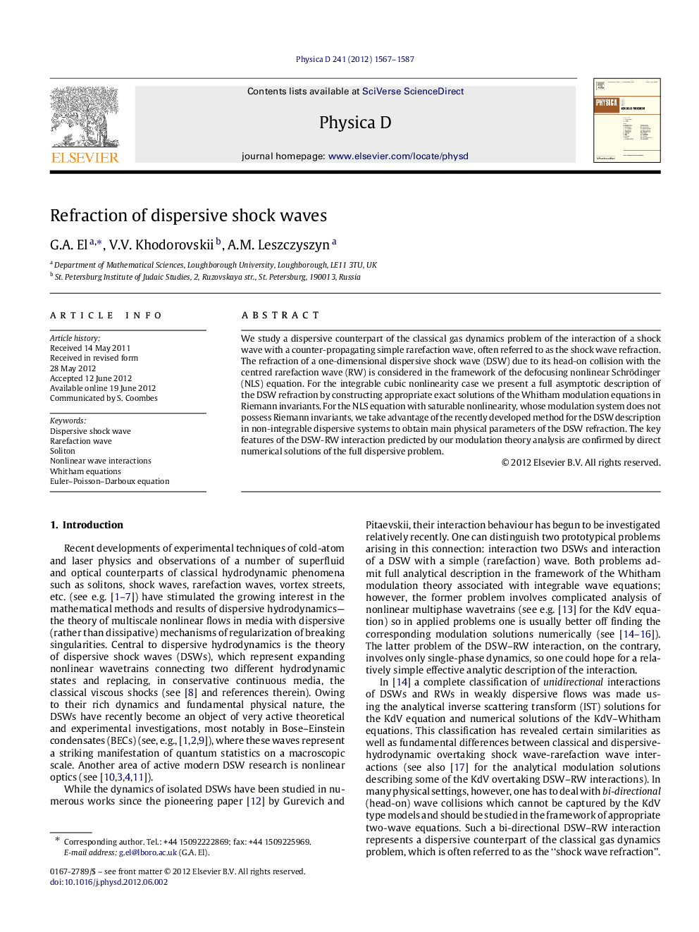 Refraction of dispersive shock waves