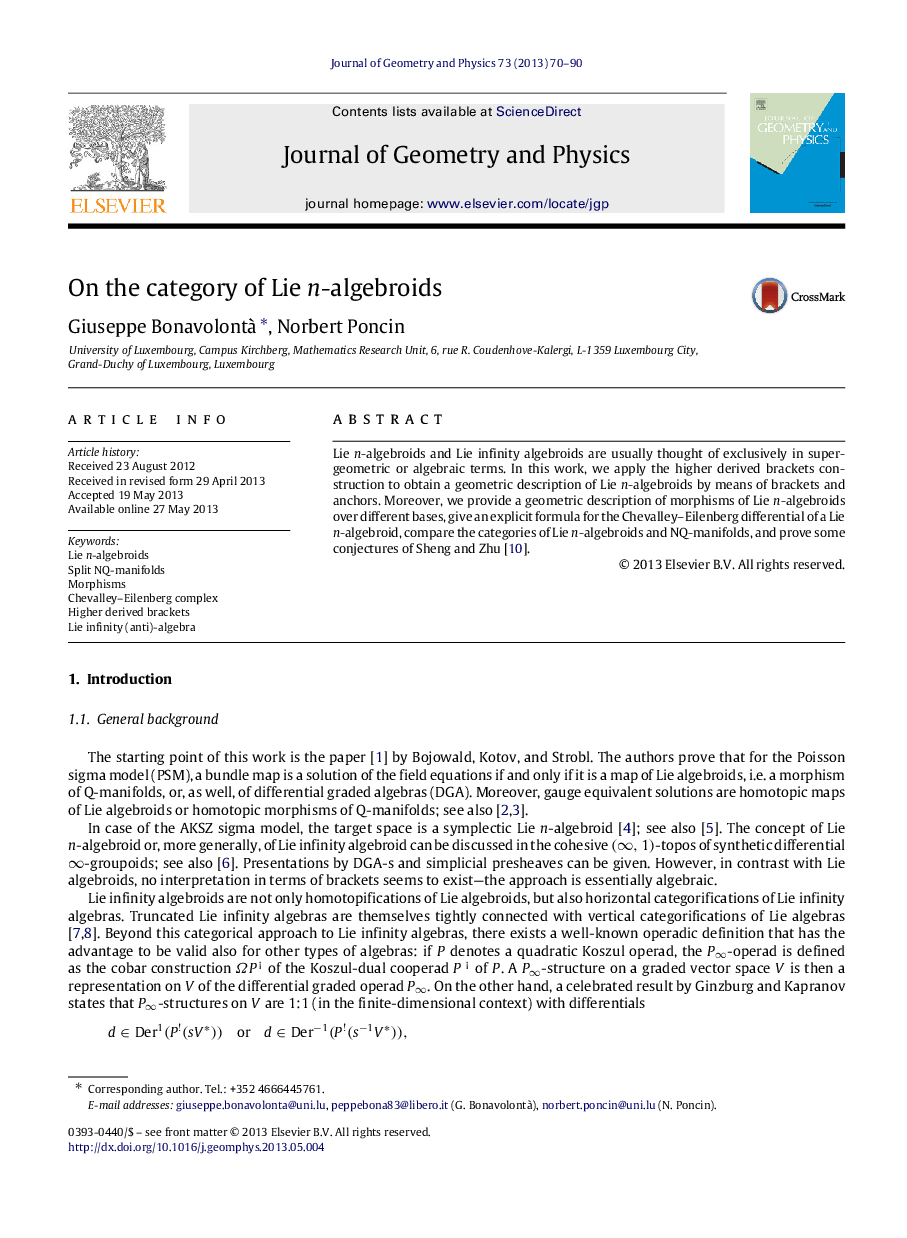 On the category of Lie nn-algebroids