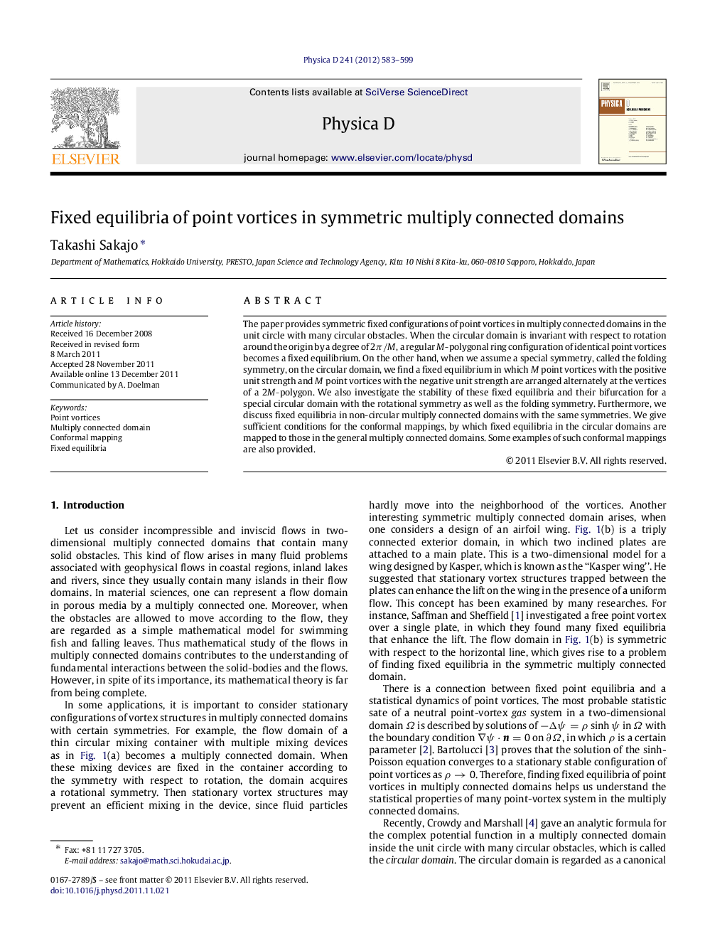 Fixed equilibria of point vortices in symmetric multiply connected domains