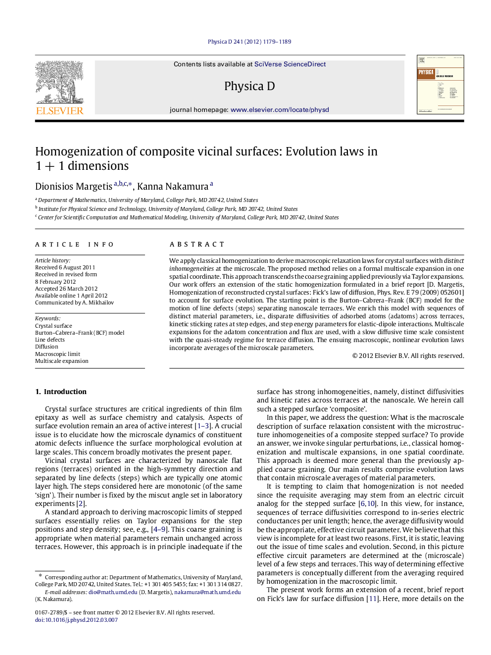 Homogenization of composite vicinal surfaces: Evolution laws in 1+1 dimensions