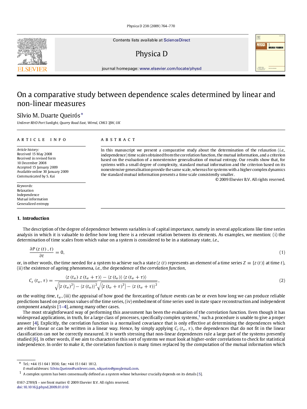 On a comparative study between dependence scales determined by linear and non-linear measures