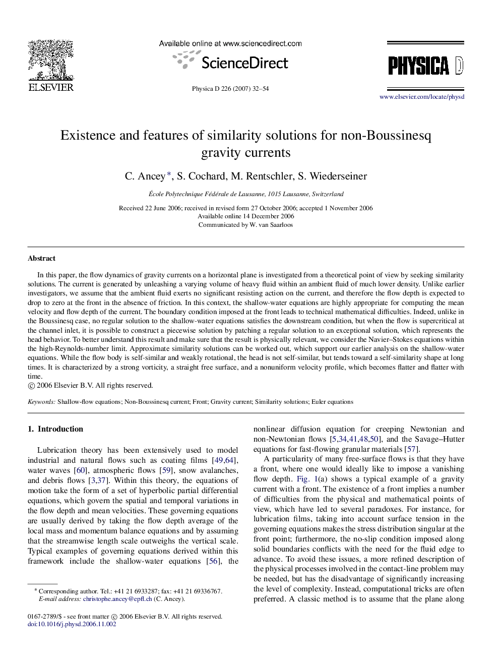 Existence and features of similarity solutions for non-Boussinesq gravity currents