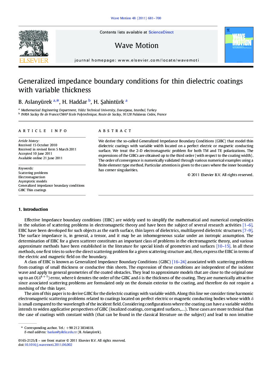 Generalized impedance boundary conditions for thin dielectric coatings with variable thickness