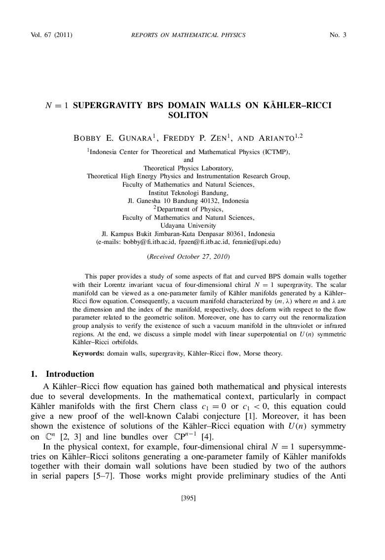 N = 1 supergravity BPS domain walls on Kähler-Ricci soliton
