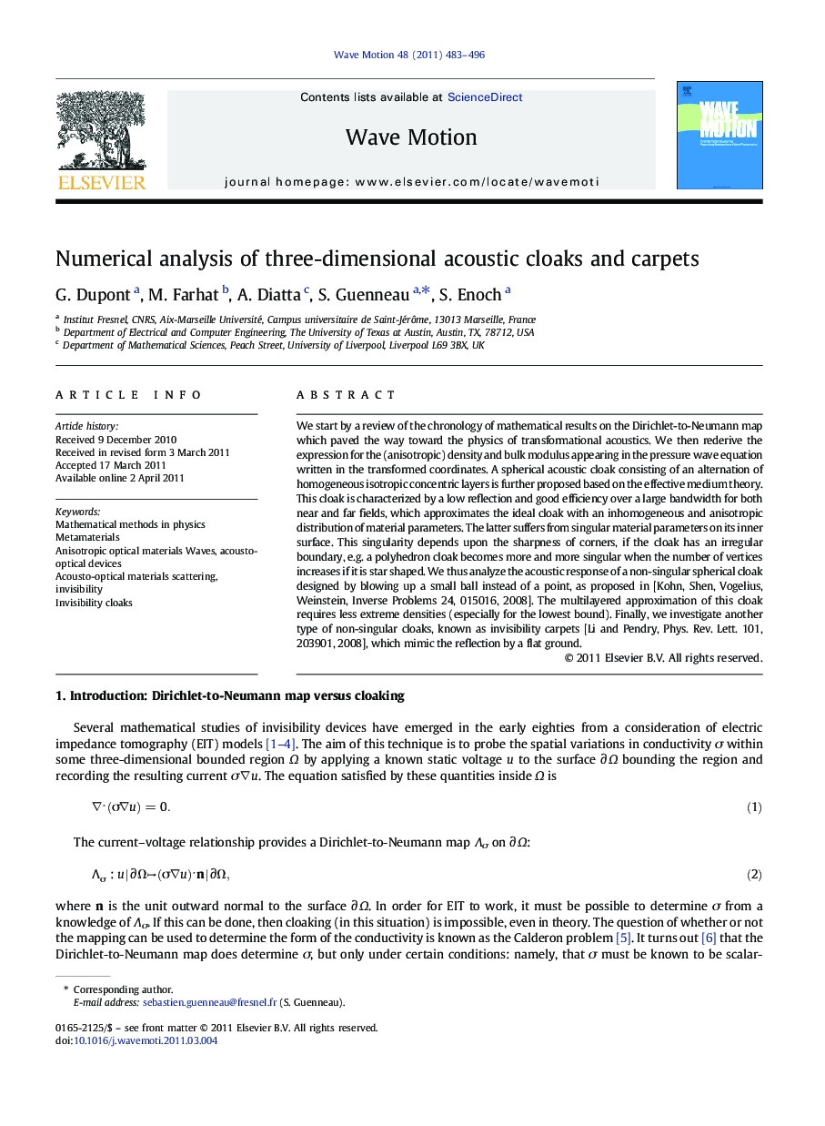 Numerical analysis of three-dimensional acoustic cloaks and carpets