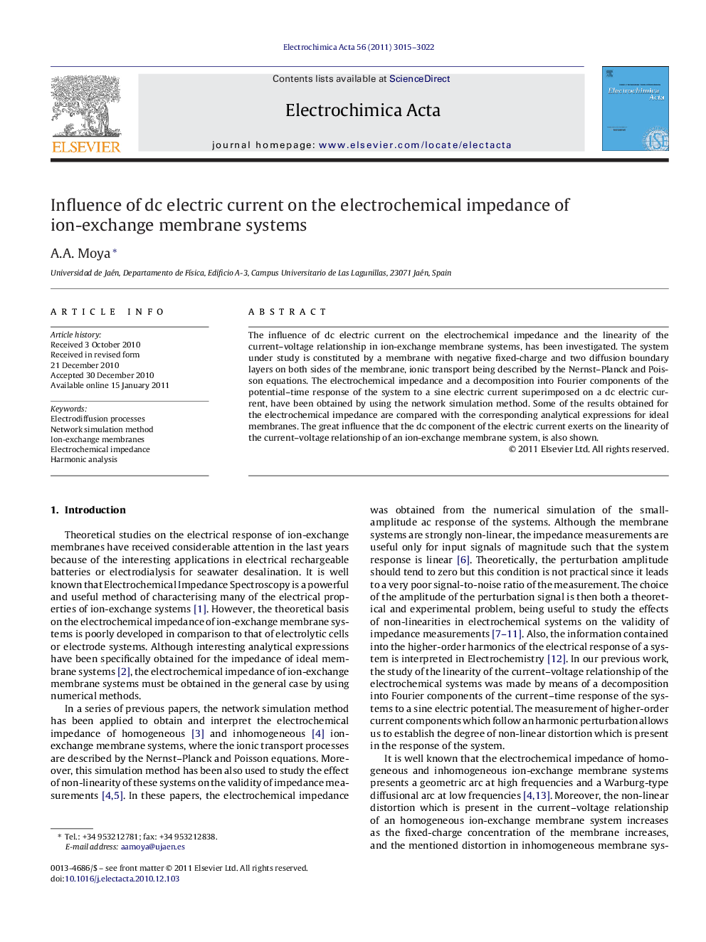 Influence of dc electric current on the electrochemical impedance of ion-exchange membrane systems