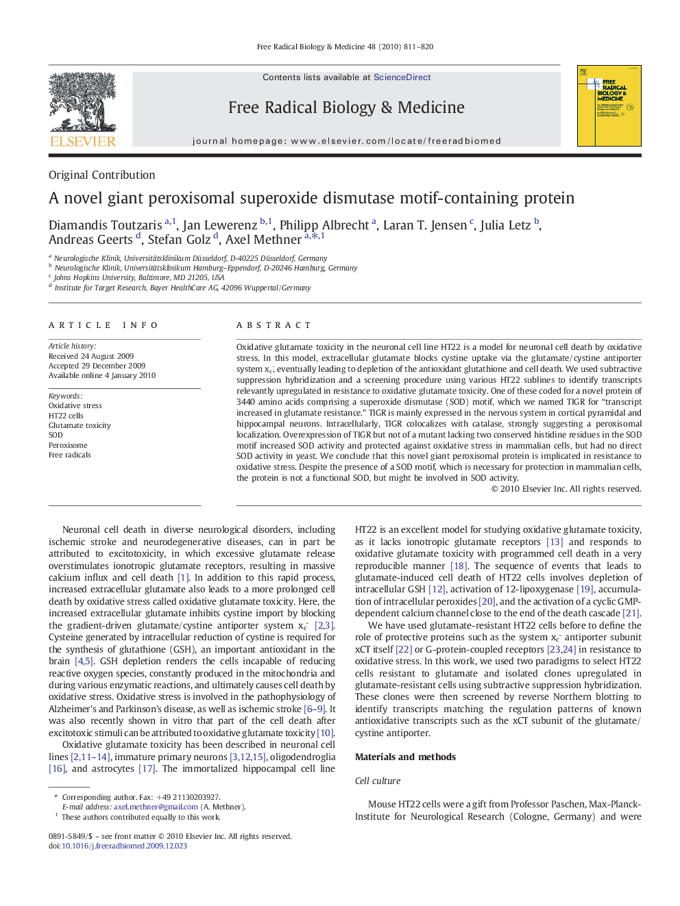 A novel giant peroxisomal superoxide dismutase motif-containing protein