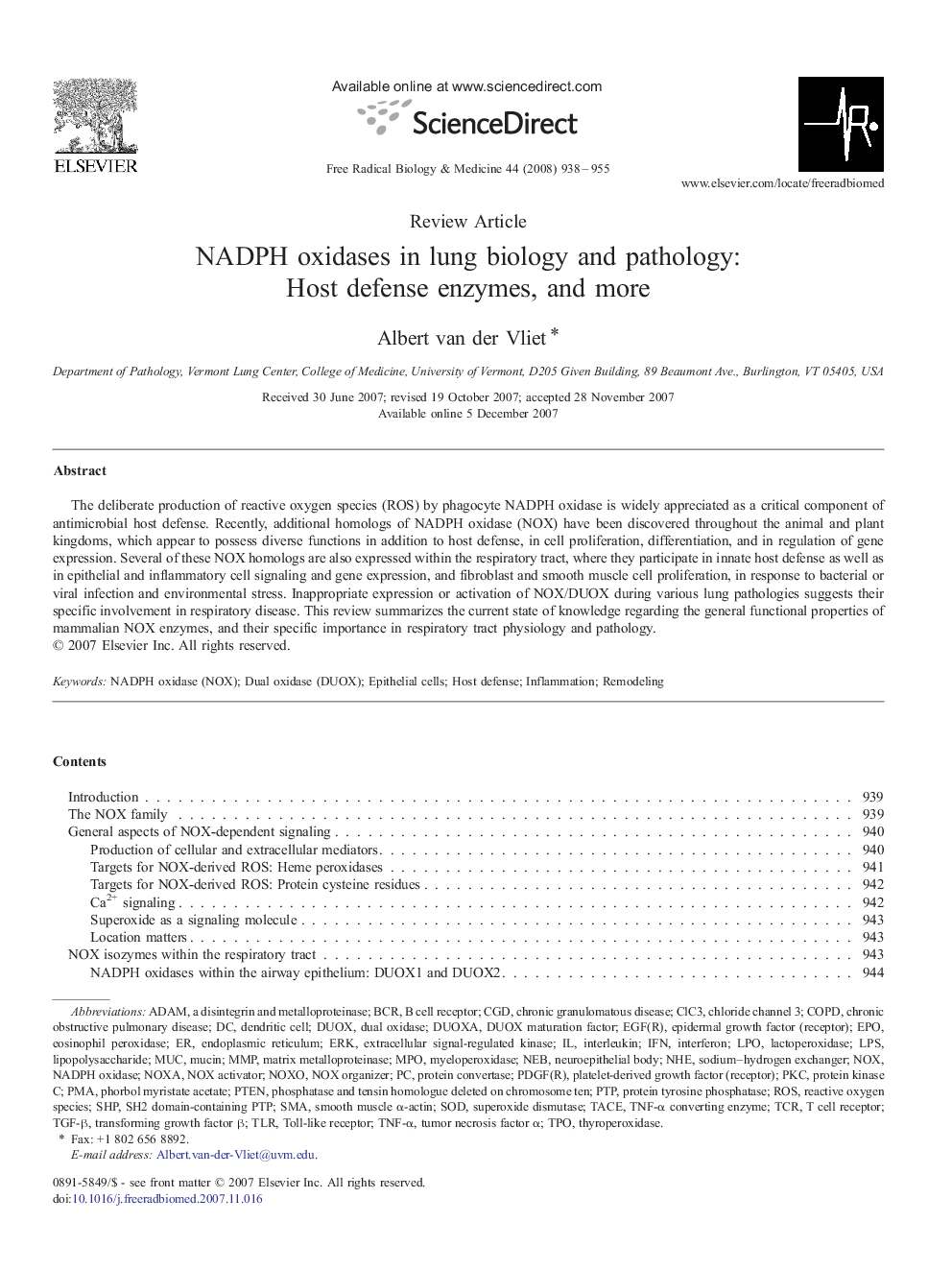 NADPH oxidases in lung biology and pathology: Host defense enzymes, and more