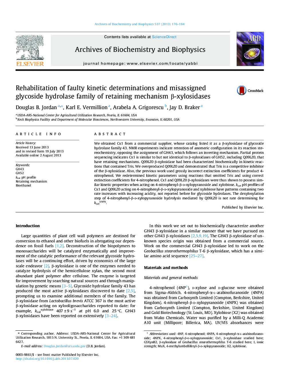 Rehabilitation of faulty kinetic determinations and misassigned glycoside hydrolase family of retaining mechanism β-xylosidases