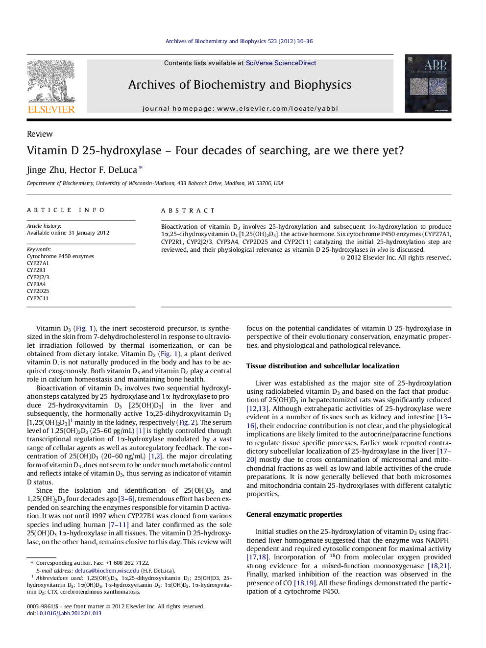 Vitamin D 25-hydroxylase – Four decades of searching, are we there yet?