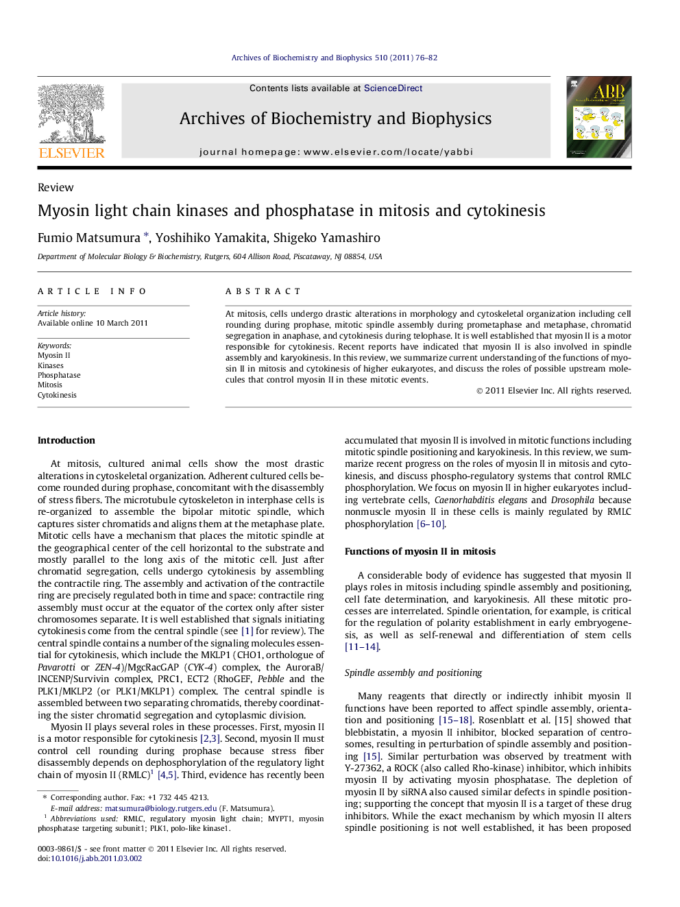 Myosin light chain kinases and phosphatase in mitosis and cytokinesis