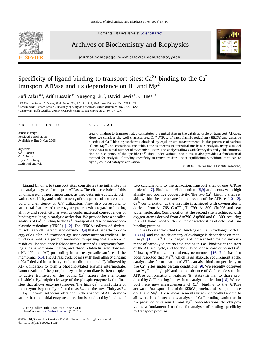 Specificity of ligand binding to transport sites: Ca2+ binding to the Ca2+ transport ATPase and its dependence on H+ and Mg2+