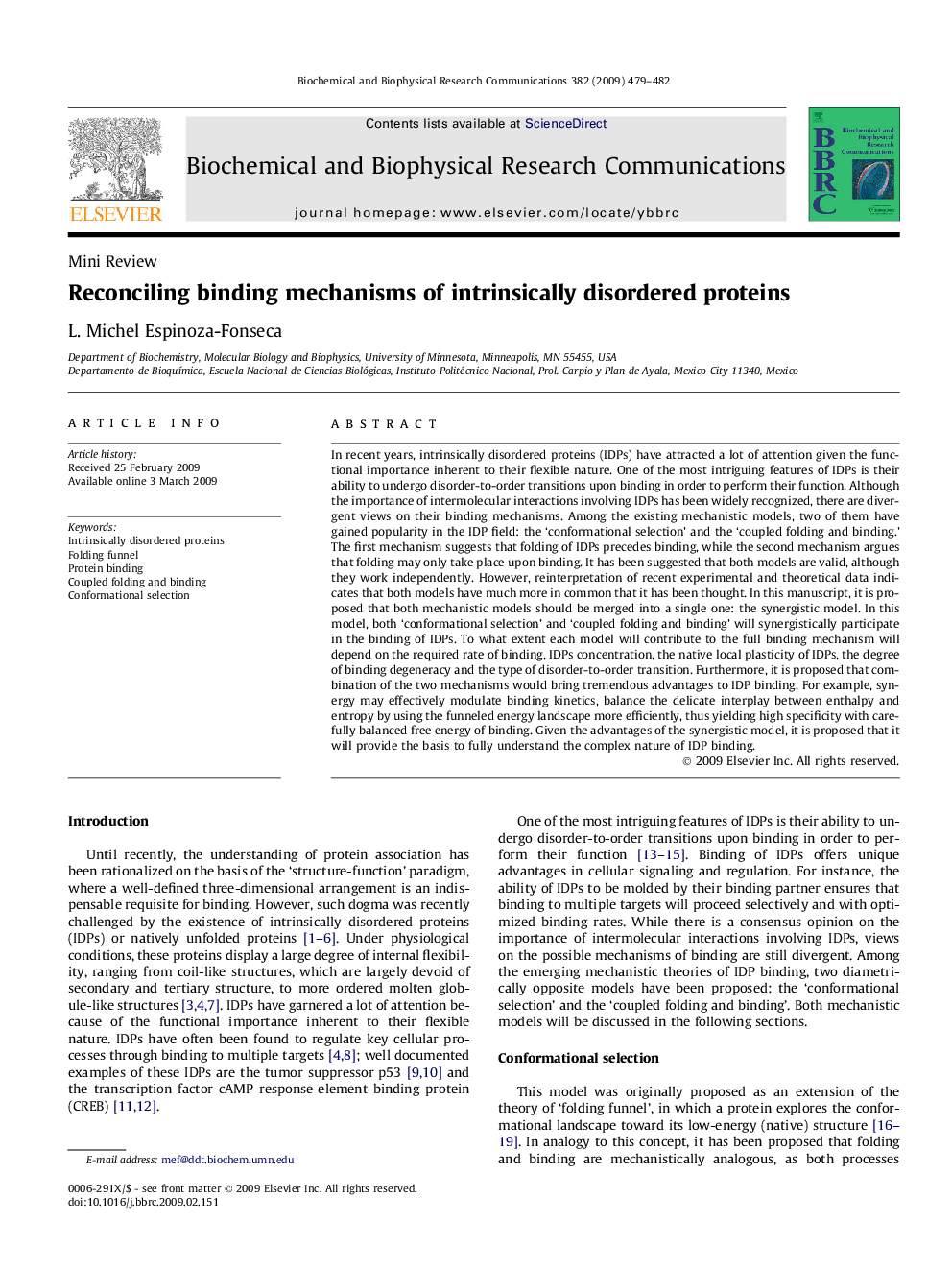 Reconciling binding mechanisms of intrinsically disordered proteins