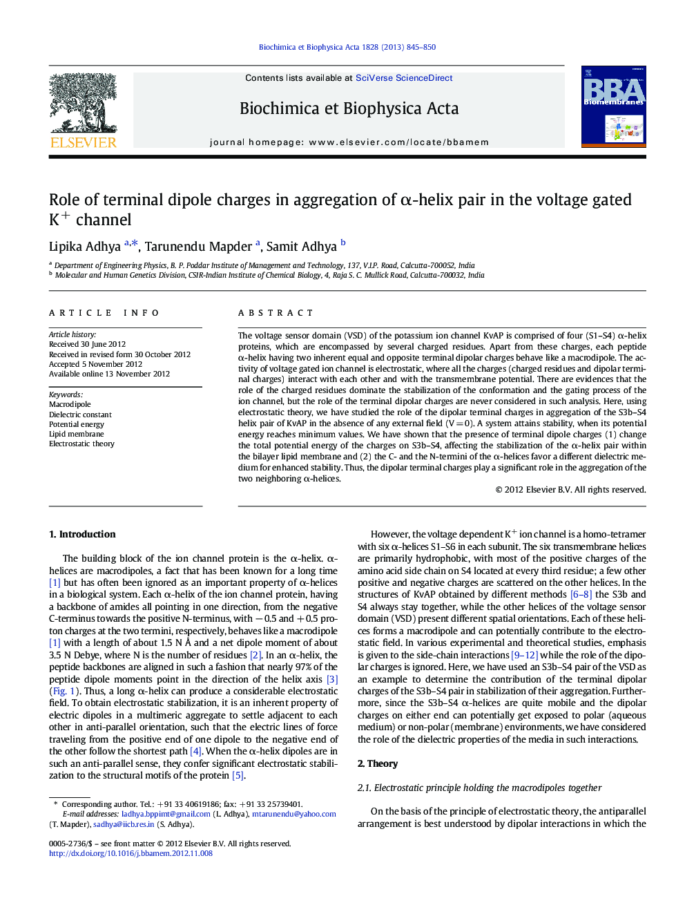 Role of terminal dipole charges in aggregation of α-helix pair in the voltage gated K+ channel