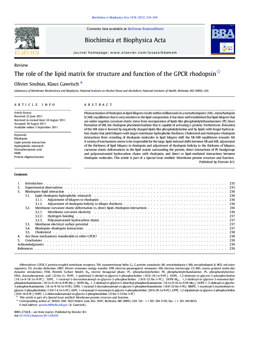 The role of the lipid matrix for structure and function of the GPCR rhodopsin 