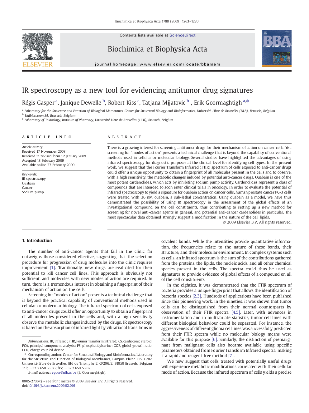 IR spectroscopy as a new tool for evidencing antitumor drug signatures