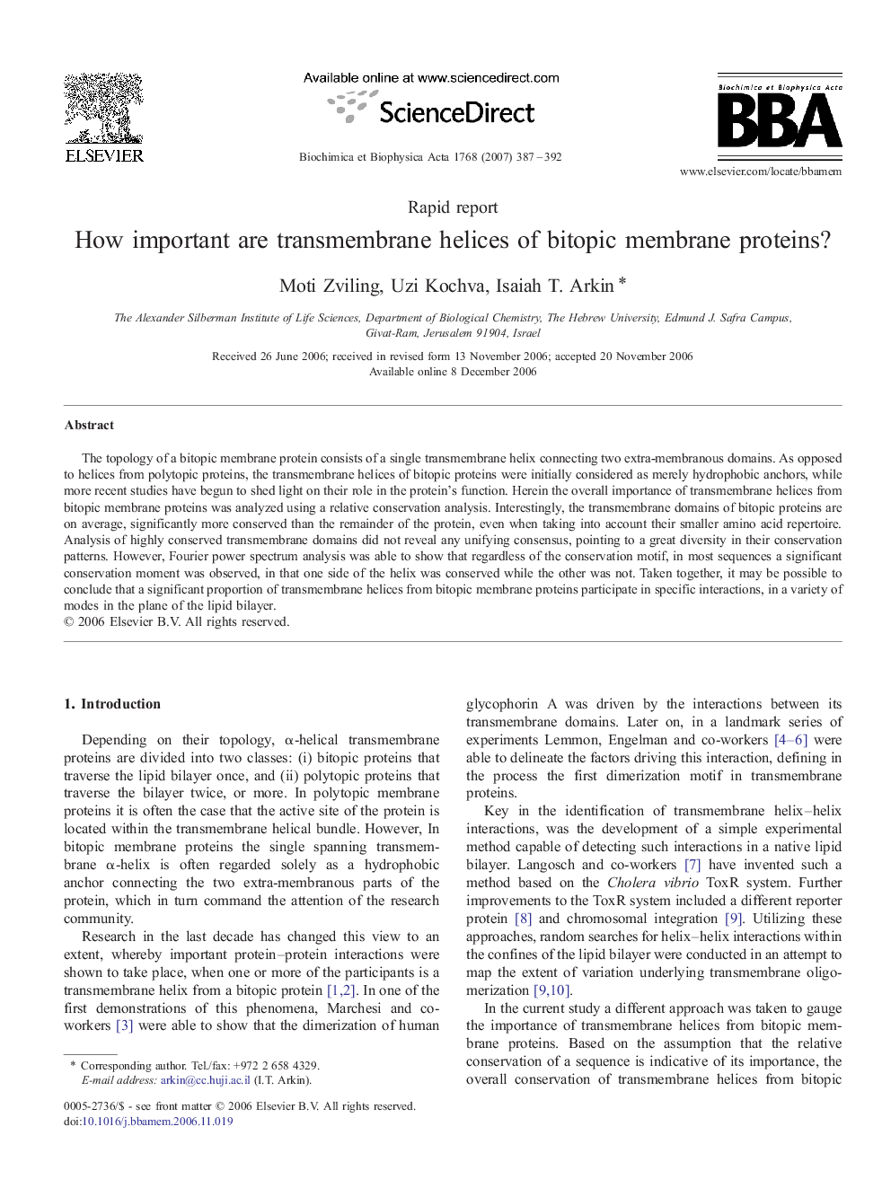 How important are transmembrane helices of bitopic membrane proteins?