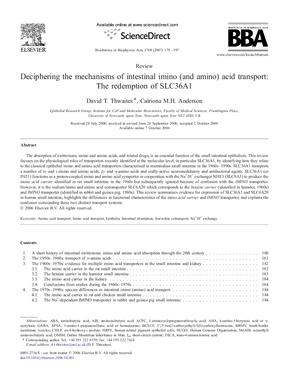 Deciphering the mechanisms of intestinal imino (and amino) acid transport: The redemption of SLC36A1