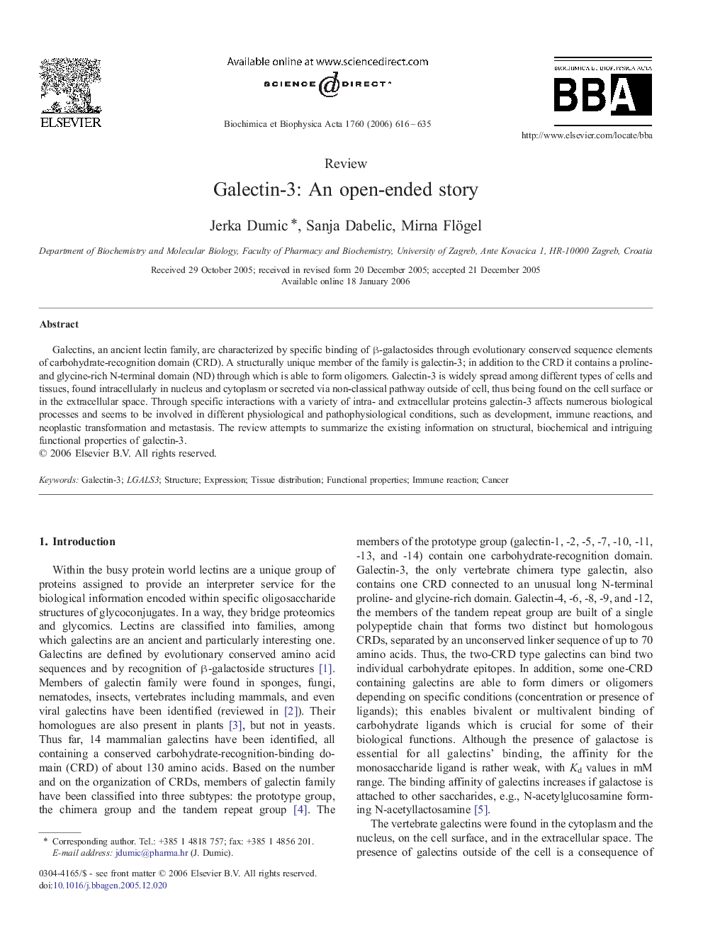 Galectin-3: An open-ended story