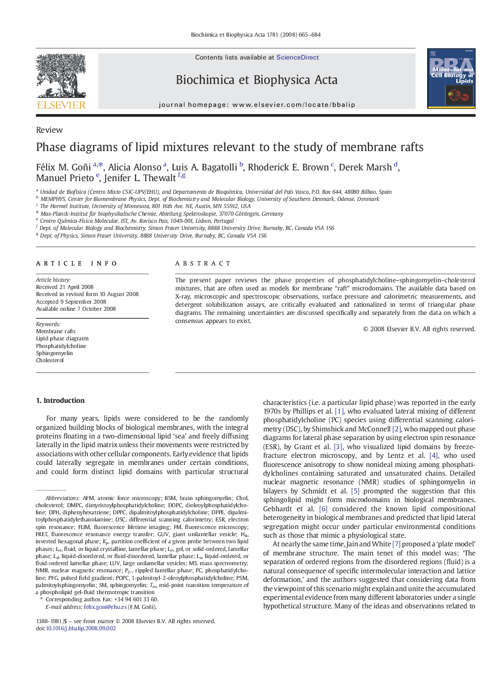 Phase diagrams of lipid mixtures relevant to the study of membrane rafts