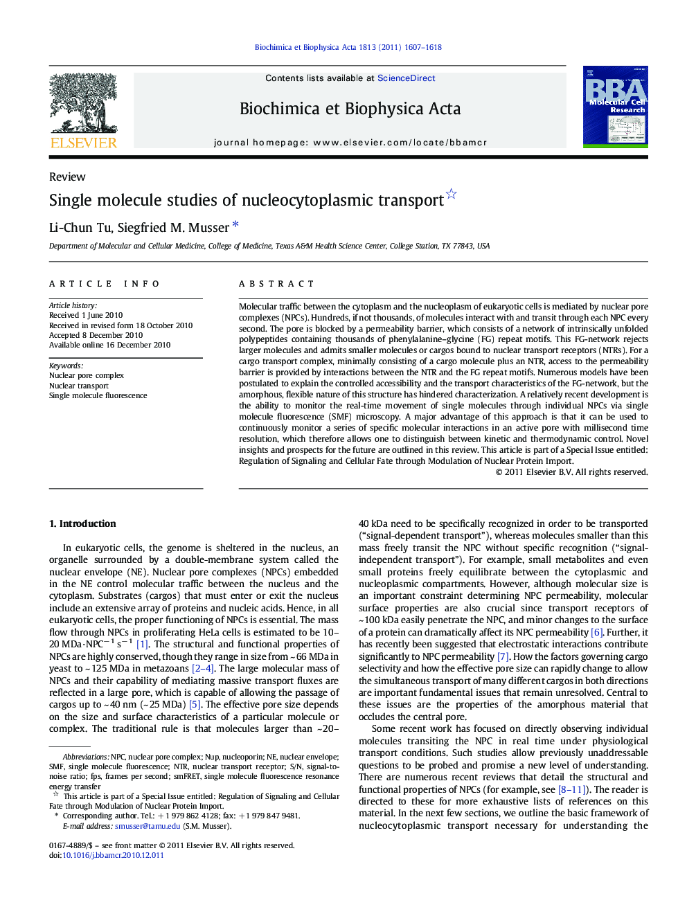 Single molecule studies of nucleocytoplasmic transport 