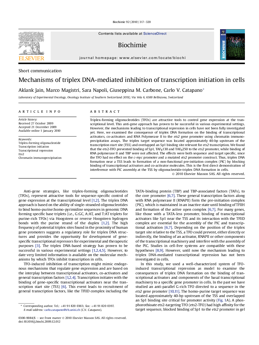 Mechanisms of triplex DNA-mediated inhibition of transcription initiation in cells