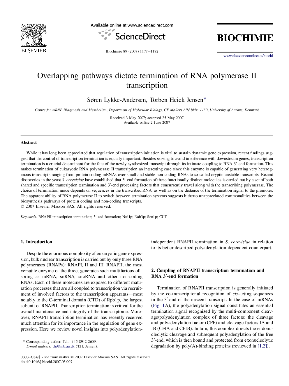 Overlapping pathways dictate termination of RNA polymerase II transcription