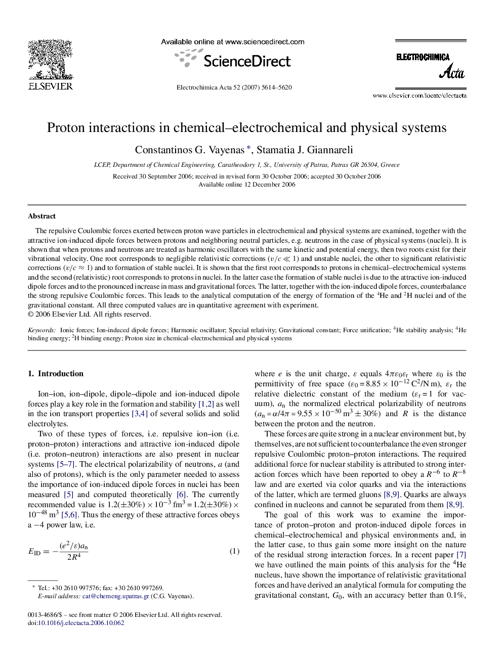 Proton interactions in chemical–electrochemical and physical systems