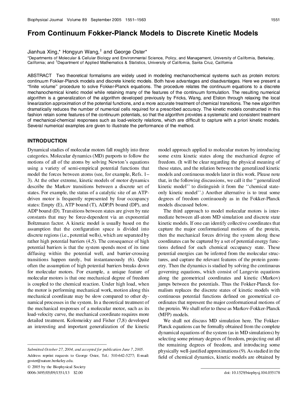 From Continuum Fokker-Planck Models to Discrete Kinetic Models