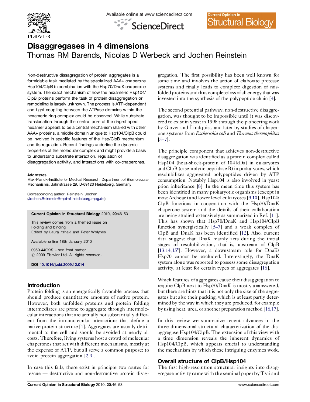 Disaggregases in 4 dimensions