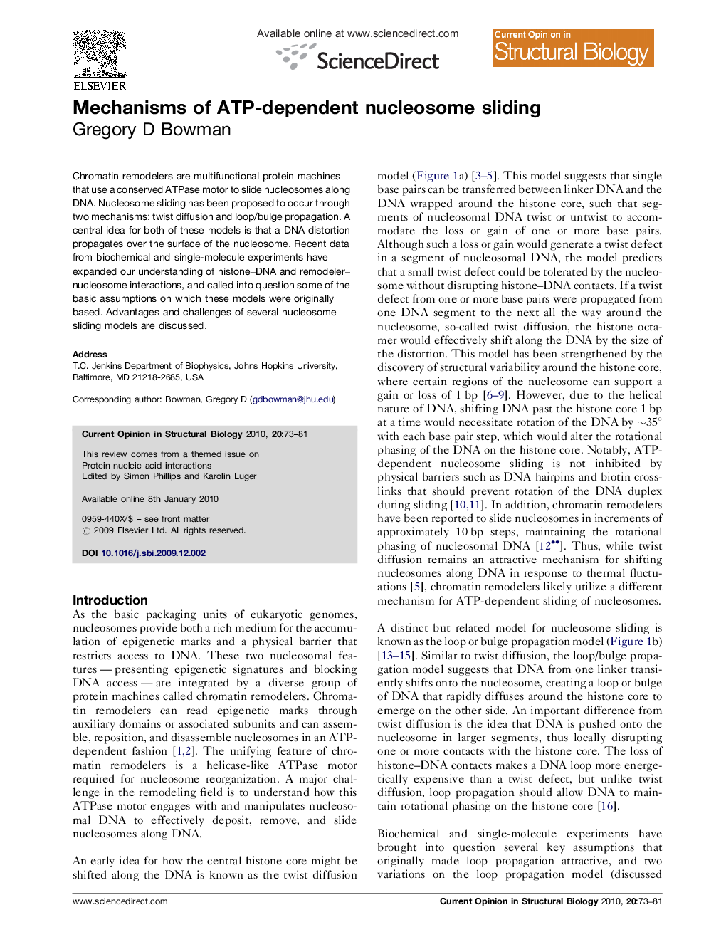 Mechanisms of ATP-dependent nucleosome sliding