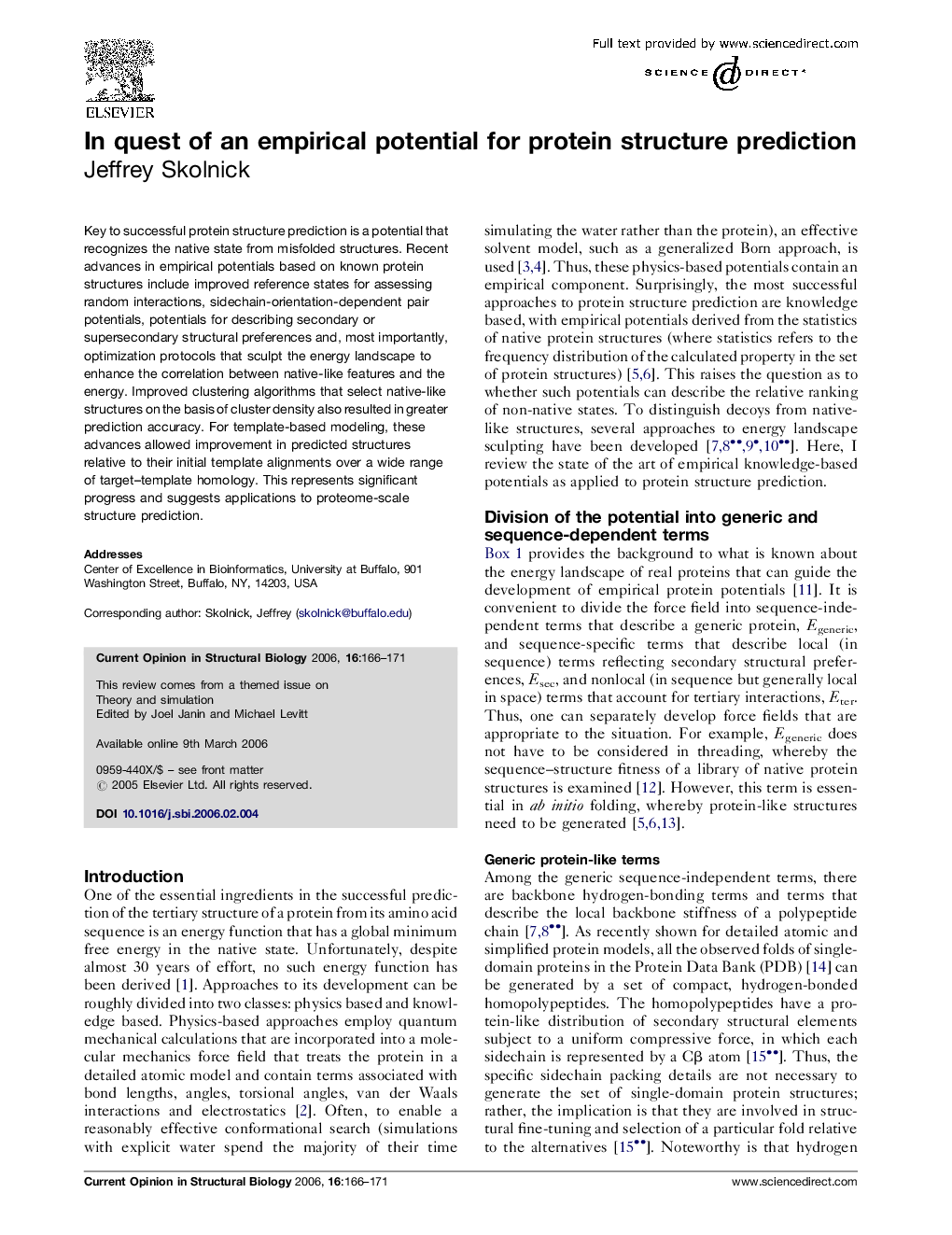 In quest of an empirical potential for protein structure prediction