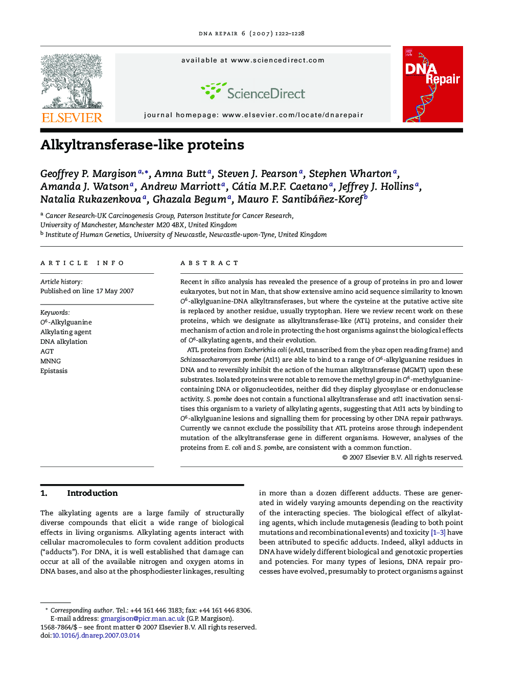 Alkyltransferase-like proteins