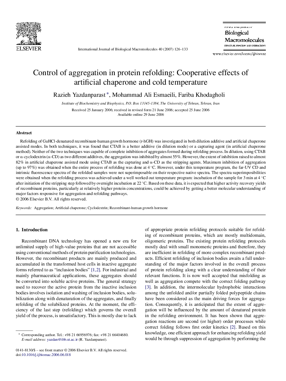 Control of aggregation in protein refolding: Cooperative effects of artificial chaperone and cold temperature