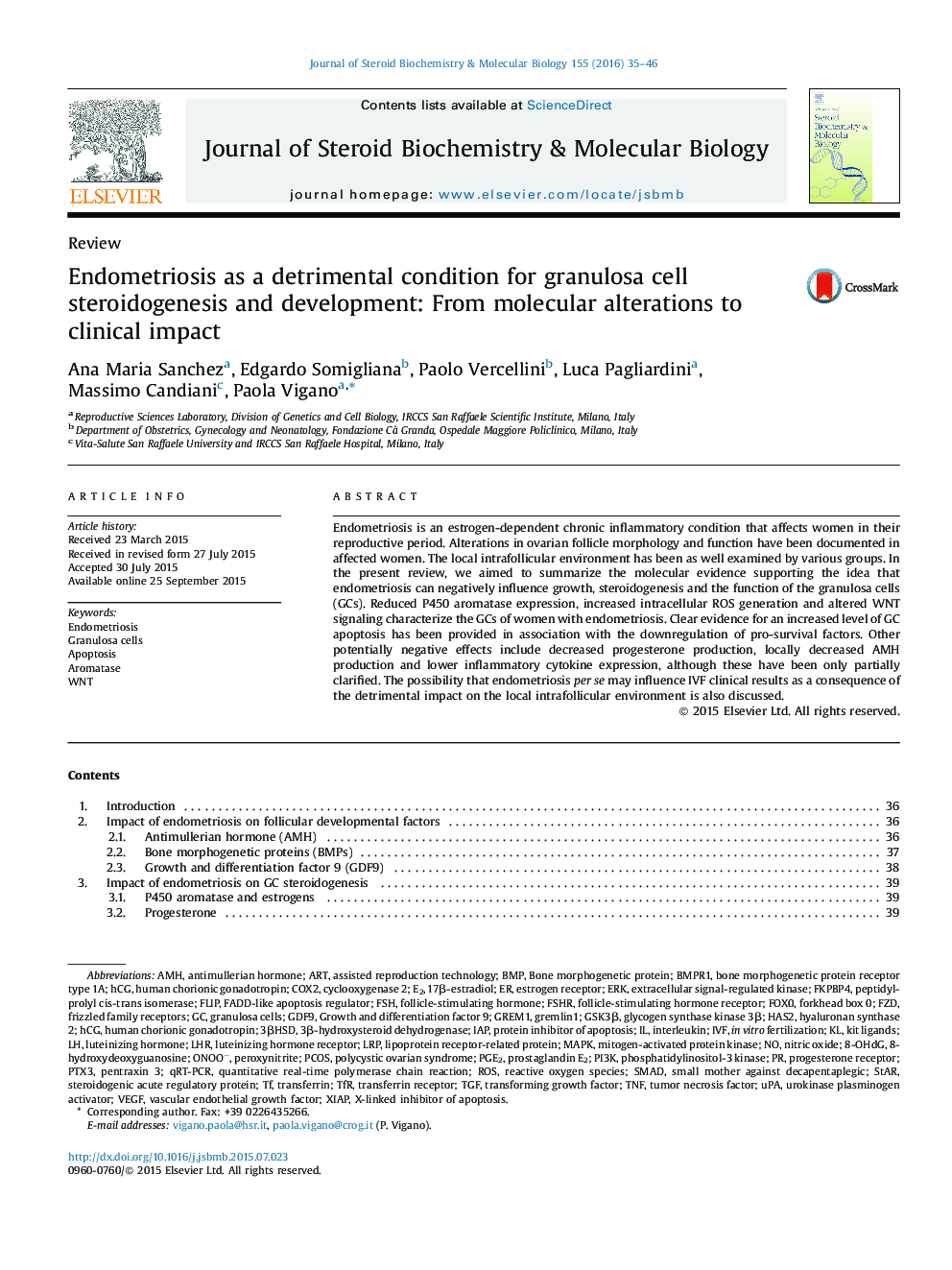 Endometriosis as a detrimental condition for granulosa cell steroidogenesis and development: From molecular alterations to clinical impact