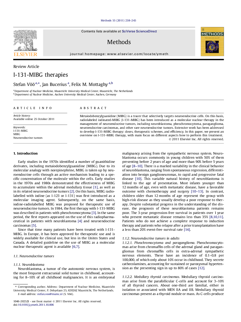 I-131-MIBG therapies