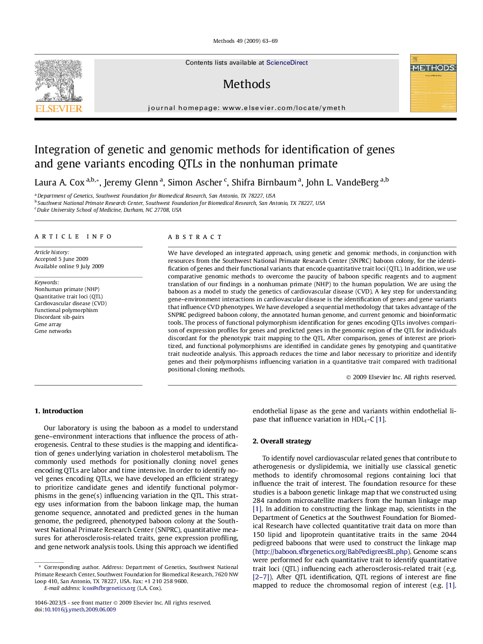 Integration of genetic and genomic methods for identification of genes and gene variants encoding QTLs in the nonhuman primate