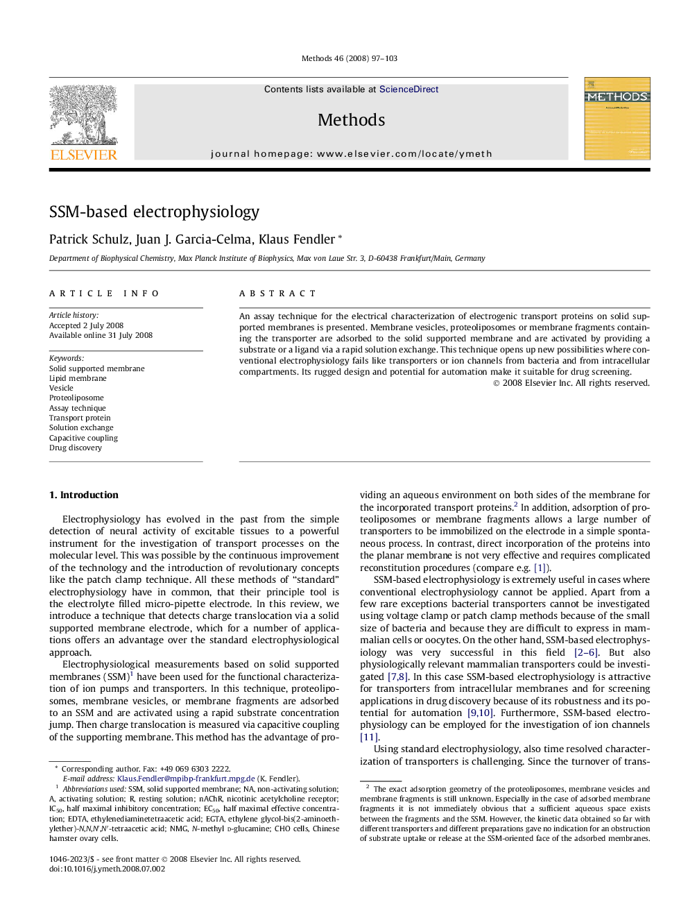 SSM-based electrophysiology