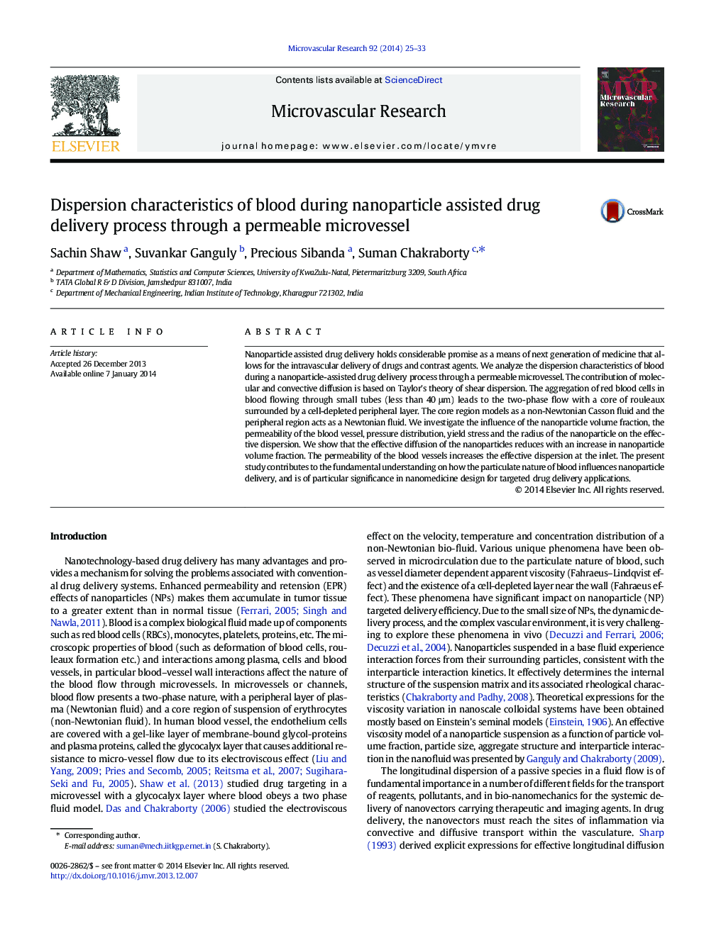 Dispersion characteristics of blood during nanoparticle assisted drug delivery process through a permeable microvessel